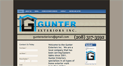 Desktop Screenshot of gunterexteriors.com