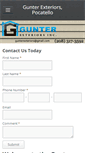 Mobile Screenshot of gunterexteriors.com